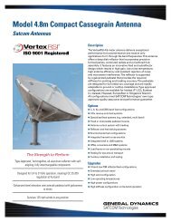 Model 4.8m Compact Cassegrain Antenna Satcom Antennas