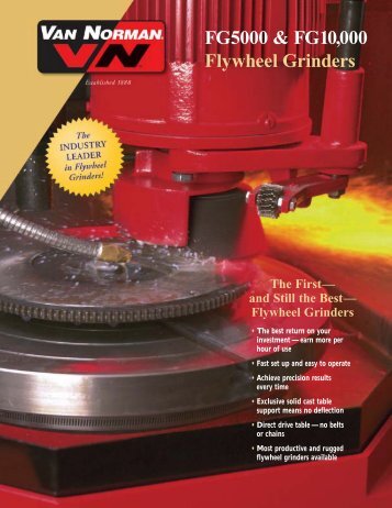 FG5000 & FG10,000 Flywheel Grinders