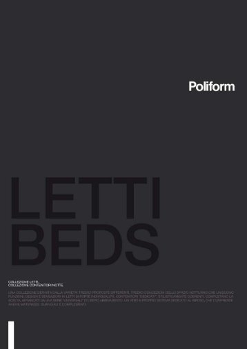 Poliform bed & night complements 01.01.2010 - Studio Italia