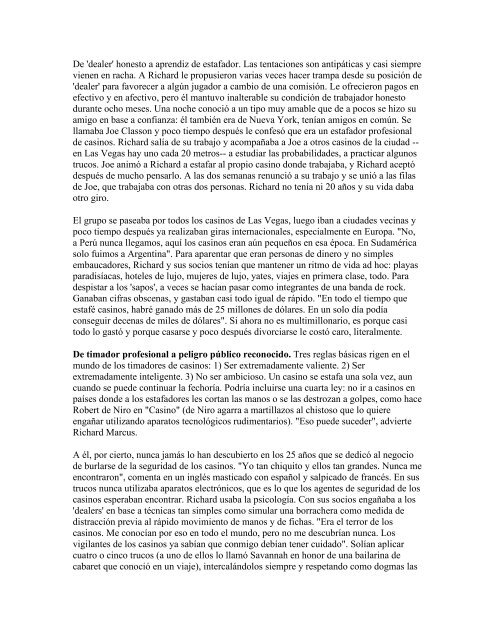 Arrepentido por el azar - Richard Marcus