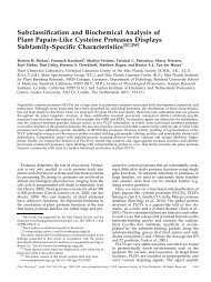 Subclassification and Biochemical Analysis of Plant Papain-Like ...