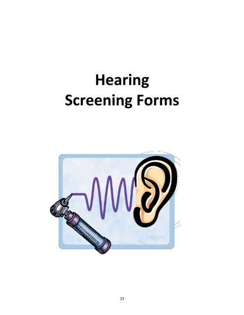 Hearing Screening Training Manual - Minnesota Department of Health