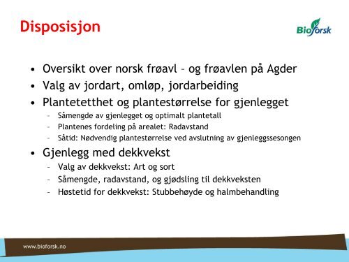 Etablering Frø i Sør 3april2013.pdf - Norsk Landbruksrådgiving Agder