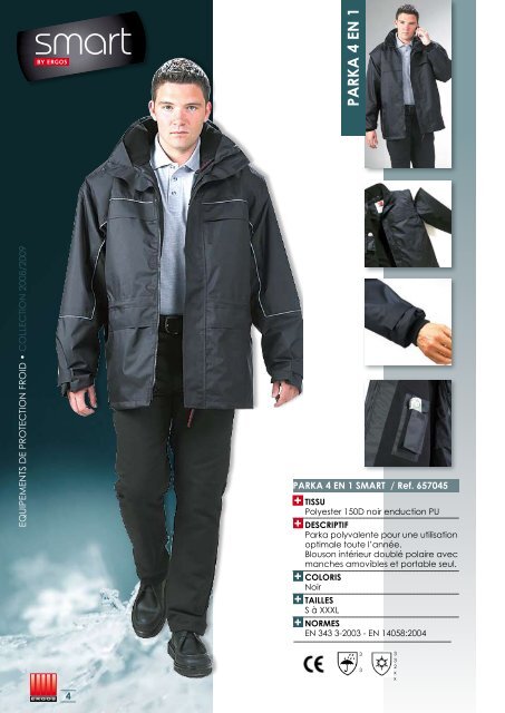 equipements de protection froid â¢ collection 2008/2009 - Groupe RG