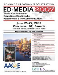 June 25-29, 2007 Vancouver BC, Canada - Association for the ...