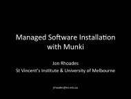 Managed Software Installalon with Munki - AUC