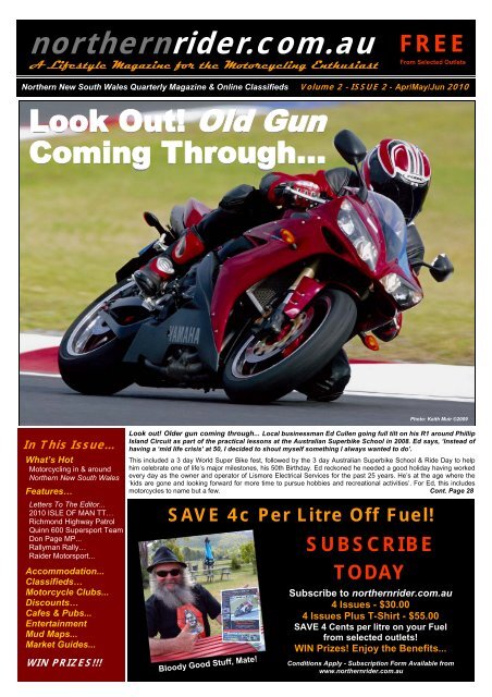 South Wales Superbikes >> Northern New South Wales Quarterly Magazine Northern Rider South Wales Superbikes >> Northern New South Wales Quarterly Magazine Northern Rider