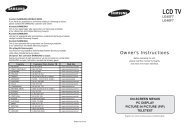 Samsung LE40F71 User manual