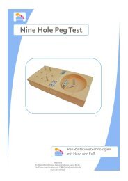 Nine Hole Peg Test - Reha Stim