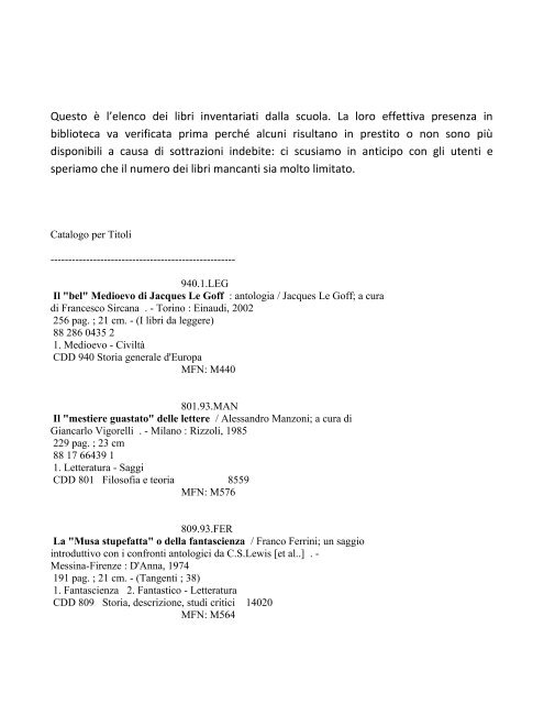 Io e te, Nicolò Ammaniti, Sintesi del corso di Letteratura Contemporanea