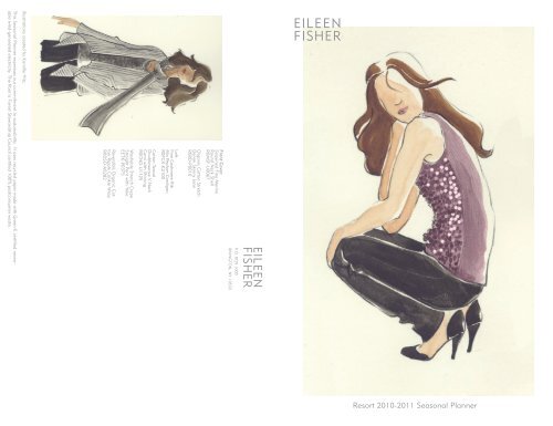 EILEEN FISHER Resort 2010-2011 Seasonal Planner