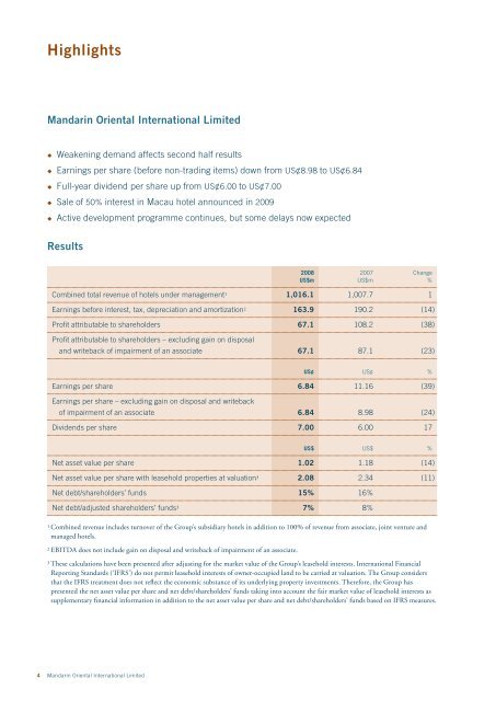 Mandarin Oriental International Limited - Mandarin Oriental Hotel ...