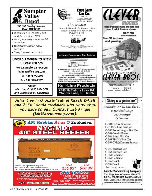 O Scale Trains Magazine Online