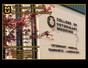 Veterinary Medical Diagnostic Laboratory - University of Missouri ...