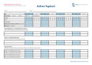 Asthma-Tagebuch zum AusfÃ¼llen - Lungeninformationsdienst