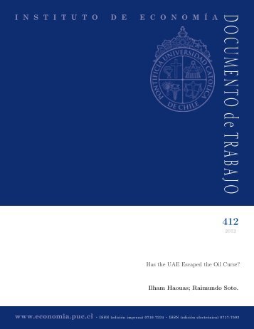 Download PDF - Instituto de EconomÃ­a - Pontificia Universidad ...