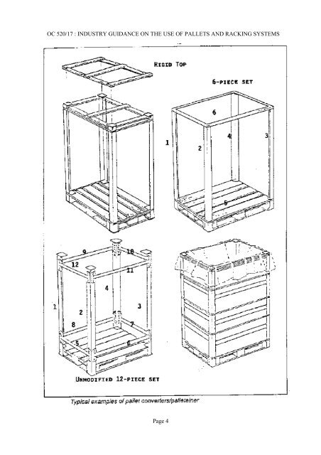 Industry guidance on the use of pallets and racking systems in ...