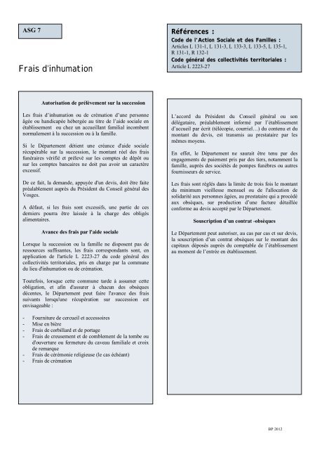 RECUEIL DES ACTES ADMINISTRATIFS - Vosges