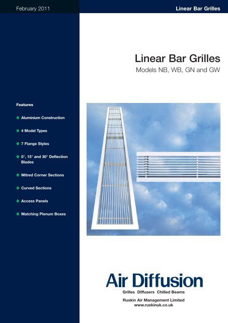 Linear Bar Grilles - Air Diffusion