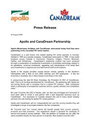 Press Release - Apollo Camper