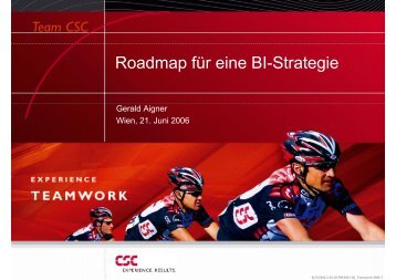 Roadmap fÃ¼r eine BI-Strategie - CSC