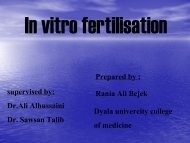 In vitro fertilisation supervised by Dr.Ali Alhussaini Dr. Sausan Talib