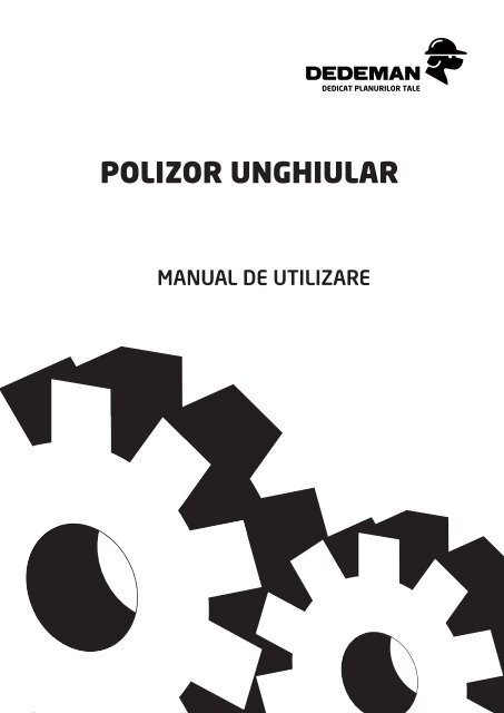 manual de utilizare polizor unghiular - Dedeman