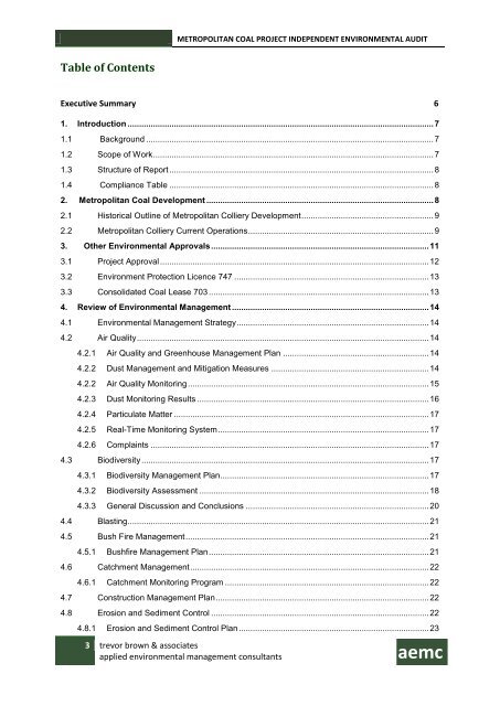 Metropolitan Coal Project Independent ... - Peabody Energy