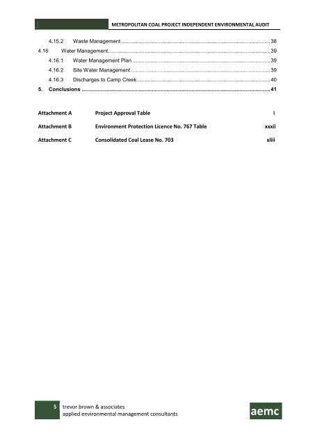 Metropolitan Coal Project Independent ... - Peabody Energy