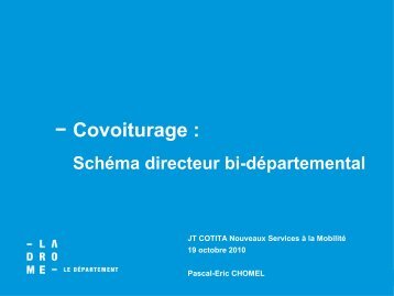 Co-voiturage - schÃ©ma directeur bi-dÃ©partemental - CoTITA