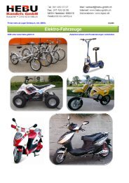 Elektro Pocket-Bike - HEBU-Gmbh