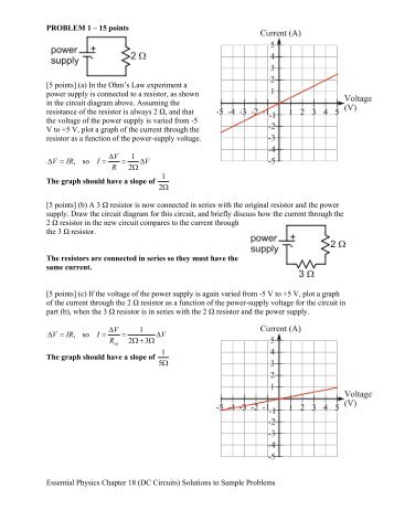 Solutions to Sample Problems