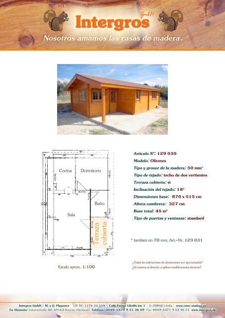 Tipo de tejado: Terraza cubierta: Inclinación del ... - Intergros GmbH