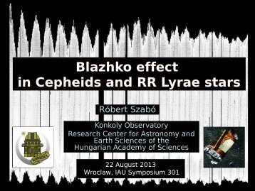 Blazhko effect in Cepheids and RR Lyr stars