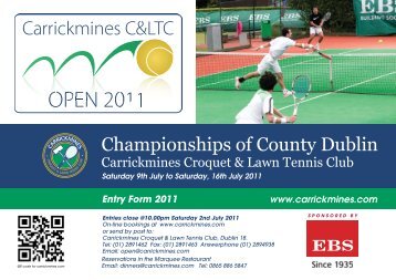 OPEN 2011 - Tennis Ireland