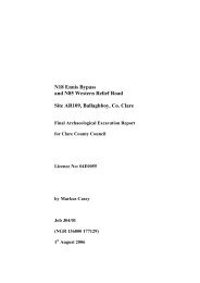 Final Archaeological Excavation Report (PDF file) - Clare County ...