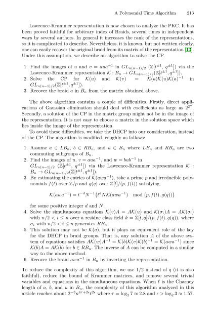 A Polynomial Time Algorithm for the Braid Diffie-Hellman Conjugacy ...