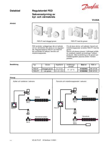 Regulatordel FED - Sekvensstyrning av kyl- och ... - Danfoss VÃ¤rme
