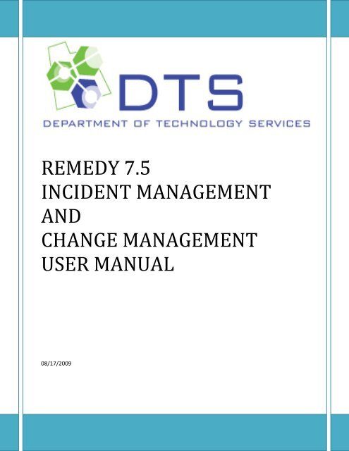 Remedy 7 5 Incident Management And Change Management User