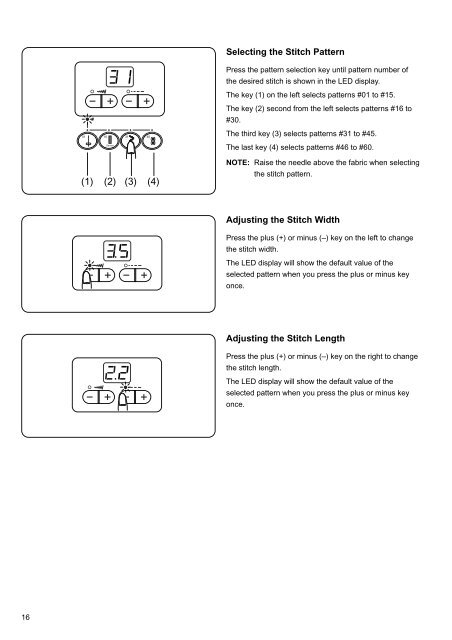 instruction book - Janome