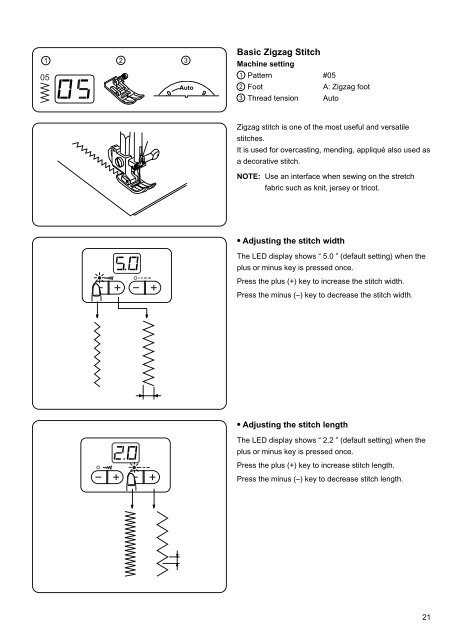 instruction book - Janome