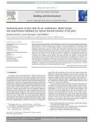 Swimming Pools as Heatsinks: Model Development - Western ...