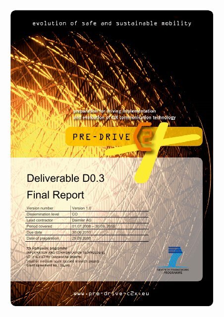 PRE-DRIVE C2X Deliverable D0.3 Final report_20100929.pdf