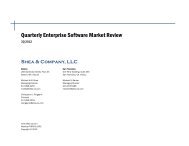 Quarterly Enterprise Software Market Review - Shea & Company