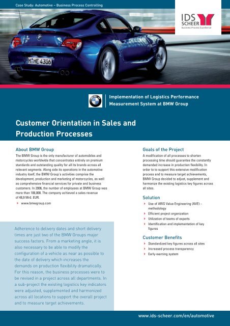 Customer Orientation in Sales and Production Processes