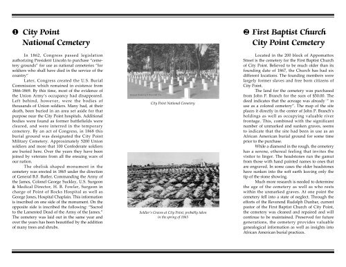 Historic Cemeteries.qxd - the City of Hopewell Virginia