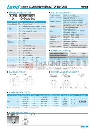 â16m/m ILLUMINATED PUSH BUTTON SWITCHES