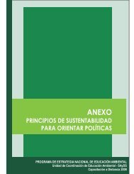 Principios de sustentabilidad para orientar polÃ­ticas (PDF 35Kb)