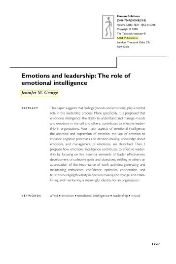 Emotions and leadership: The role of emotional ... - Fagbokforlaget