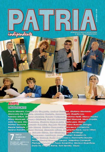 patria indipendente l 28 gennaio 2005 l 1 ISSN 0031-3130 ... - Anpi